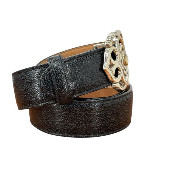 Brighton Jeweled Buckle Belt SZ S Women Black Gothic Whimsigoth Goth Renaissance main image 4